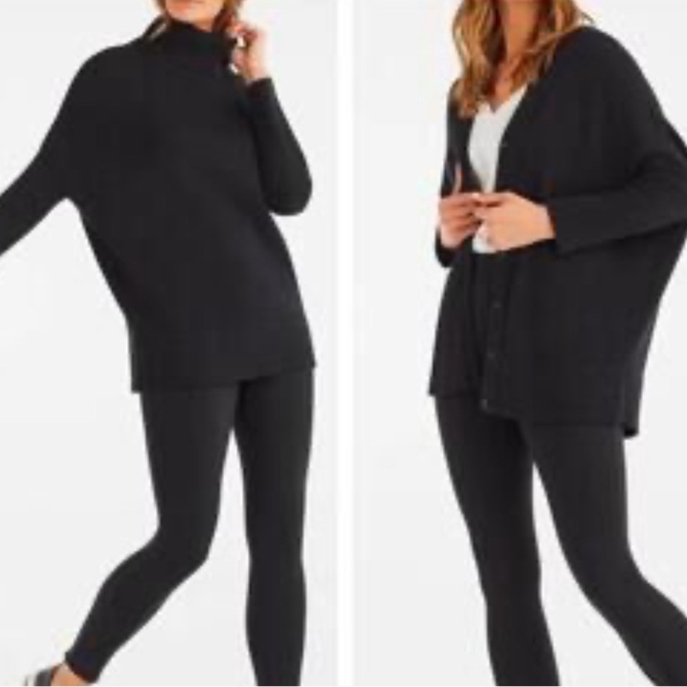 VETTA convertible turtleneck cardigan / S